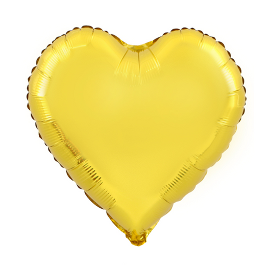 Foil Gold Heart Balloon, 18"