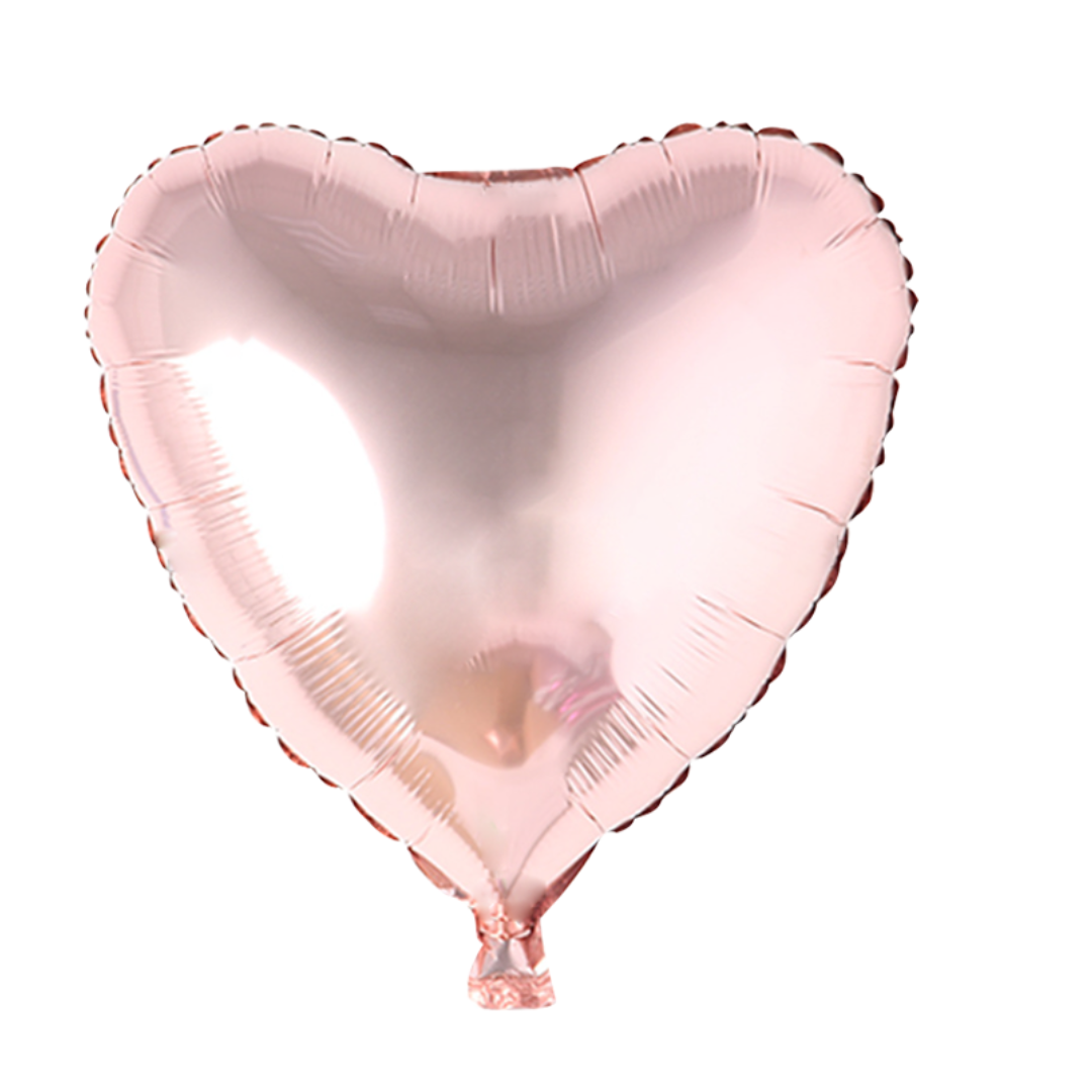 Foil Rose Gold Heart Balloon, 18"