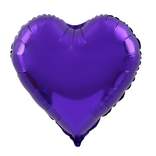 Foil Purple Heart Balloon, 18"
