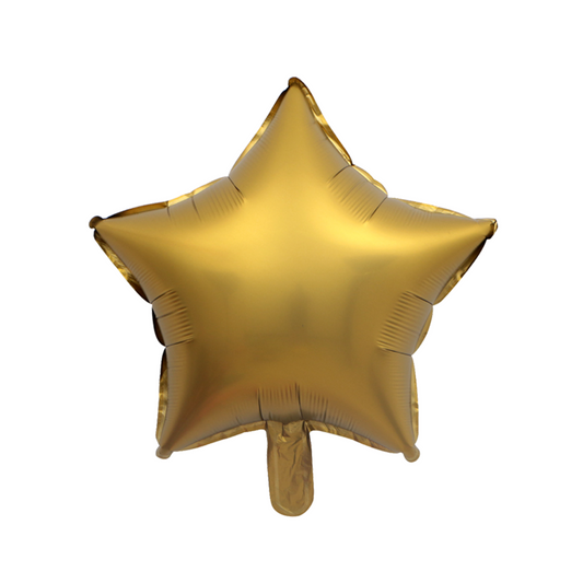 Foil Gold Chrome Star Balloon, 18"