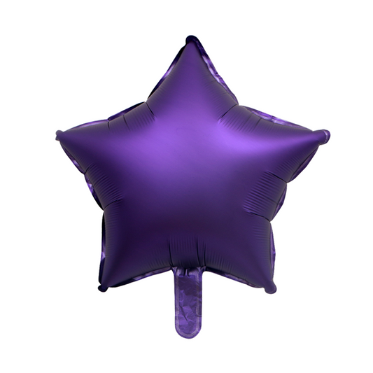 Foil Purple Chrome Star Balloon, 18"