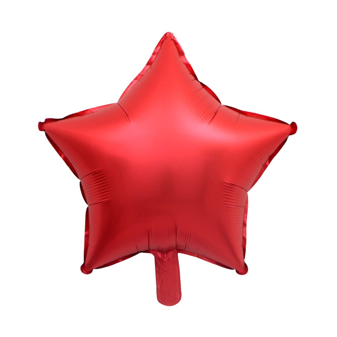 Foil Red Chrome Star Balloon, 18"