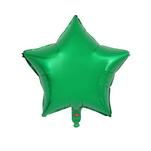 Foil Green Star Balloon, 18"