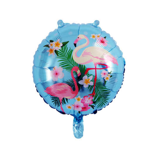 Foil Blue Flamingos Balloon, 18"