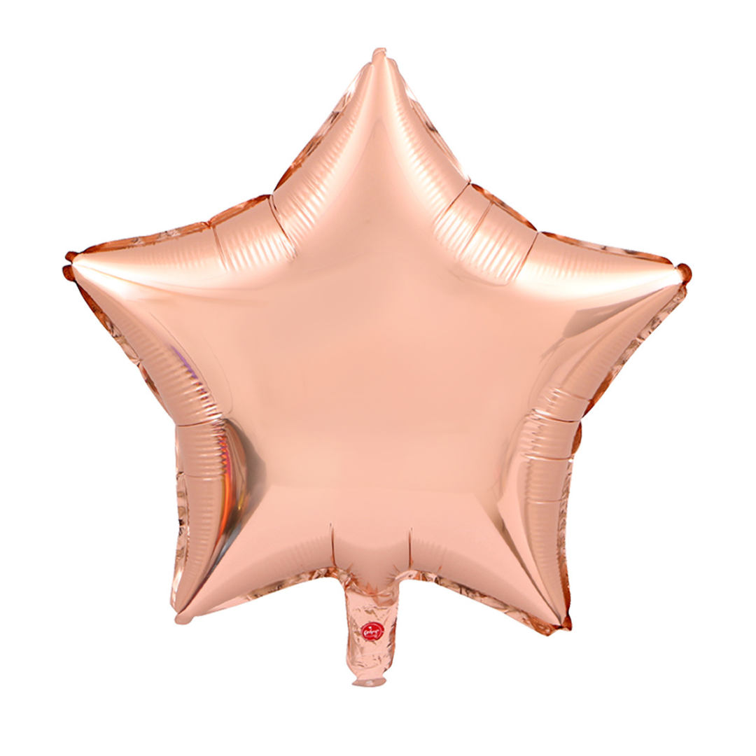 Foil Champagne Gold Star Balloon, 18"