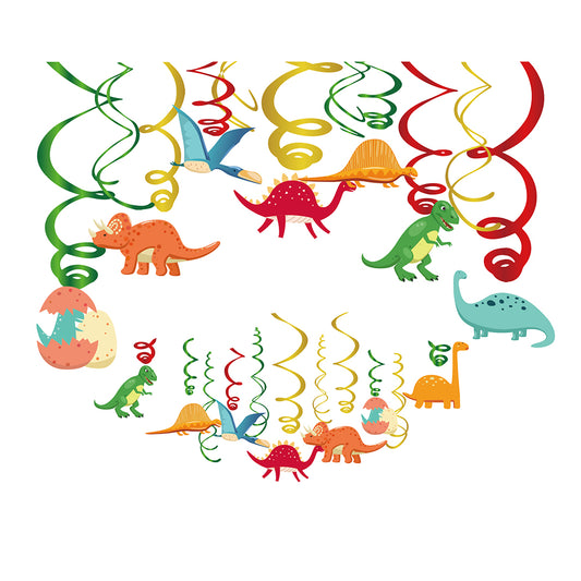 Dinosaur Unisex Hanging Swirls, 15-pc