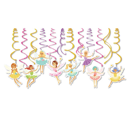 Let's Be Fairies Hanging Swirls, 15-pc
