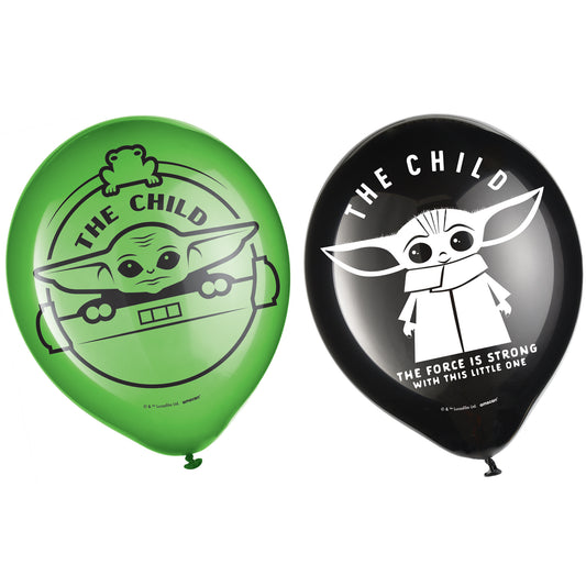 Star Wars Yoda 12" Latex Balloons, 6-pc