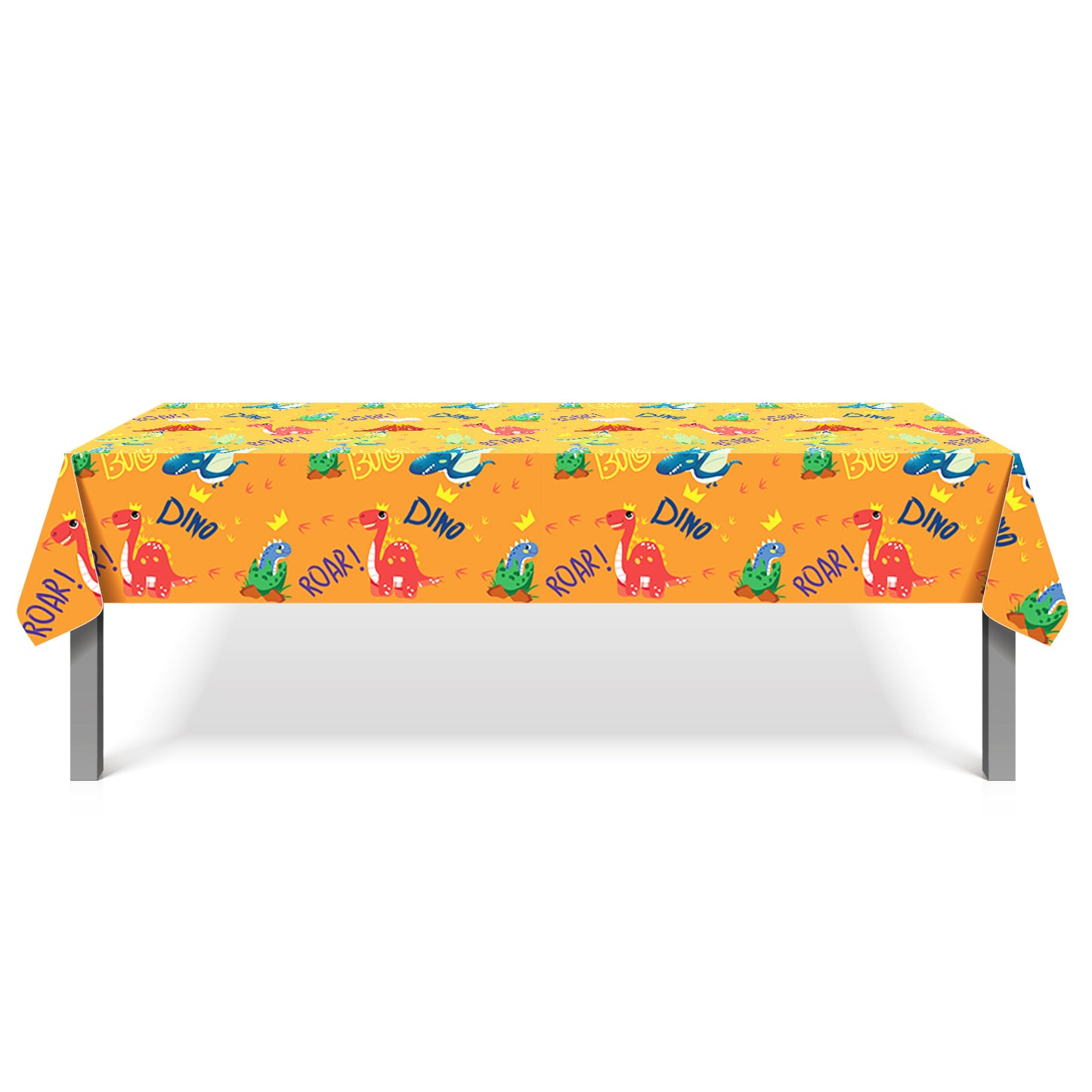 Blue and Yellow Dino  Table Cover