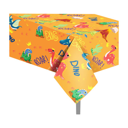 Blue and Yellow Dino  Table Cover