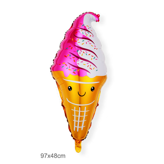 Ice Cream Smiley Balloon, 36"