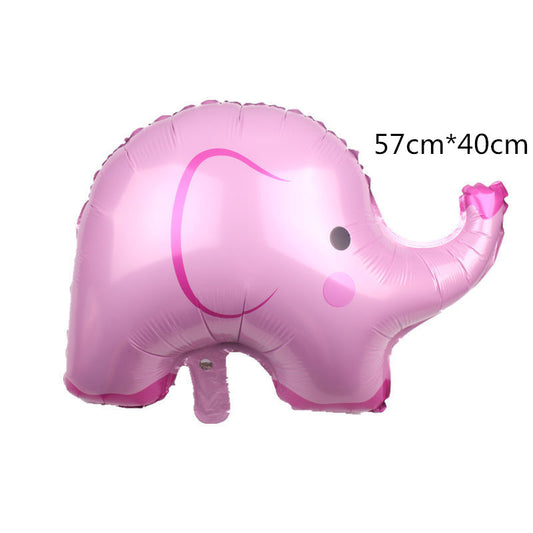 Foil Pink Elephant Balloon, 24"