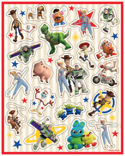 Feuilles d'autocollants Disney Toy Story 4, 4 pces