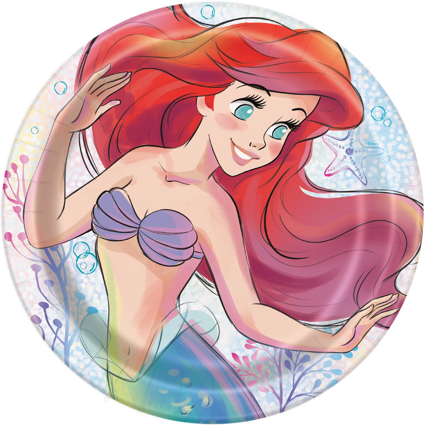 Disney The Little Mermaid Round 9" Dinner Plates, 8-pc