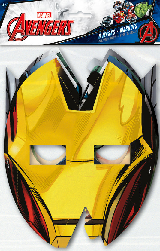 Avengers Assemble Party Masks, 8-pc