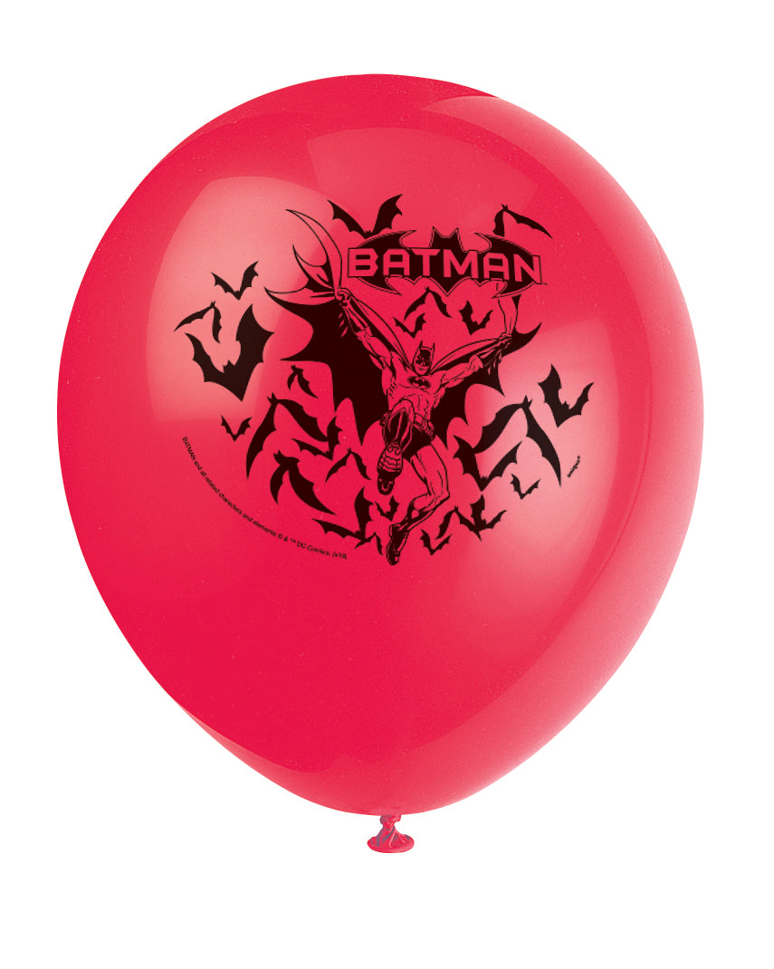 Batman 12" Latex Balloons, 8-pc