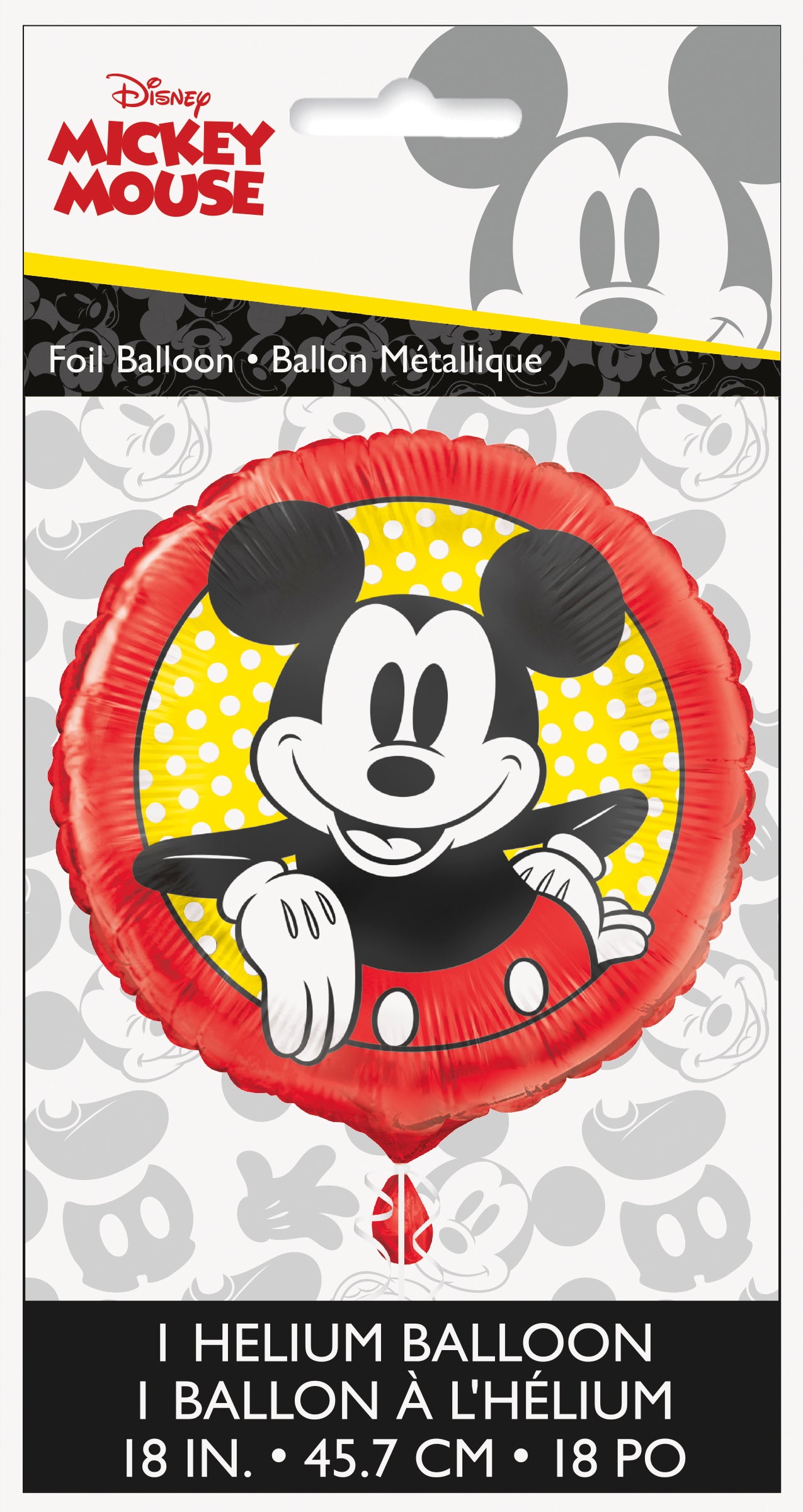 Disney Mickey Mouse Round Foil Balloon, 18"