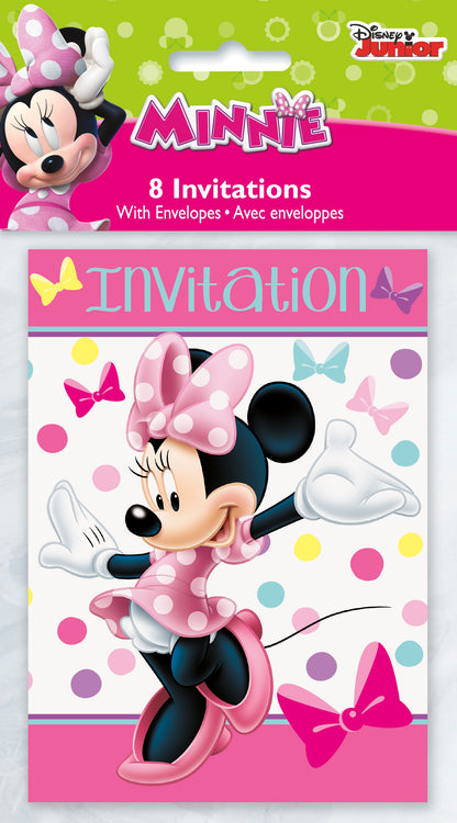 Disney Minnie Mouse Invitations, 8-pc