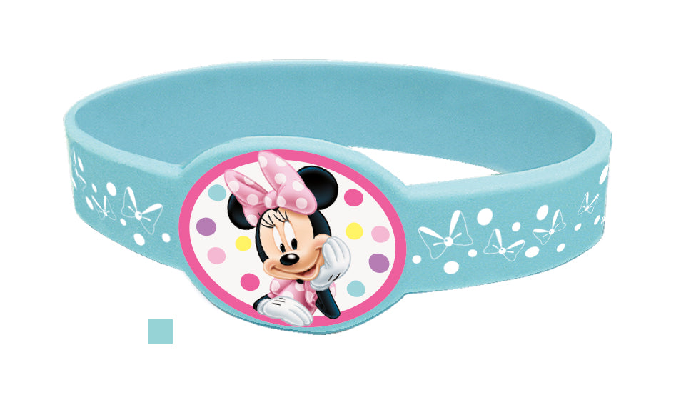 Disney Minnie Mouse Silicone Bracelets Party Favors, 4-pc