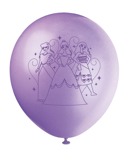 Disney Princess 12" Latex Balloons, 8-pc