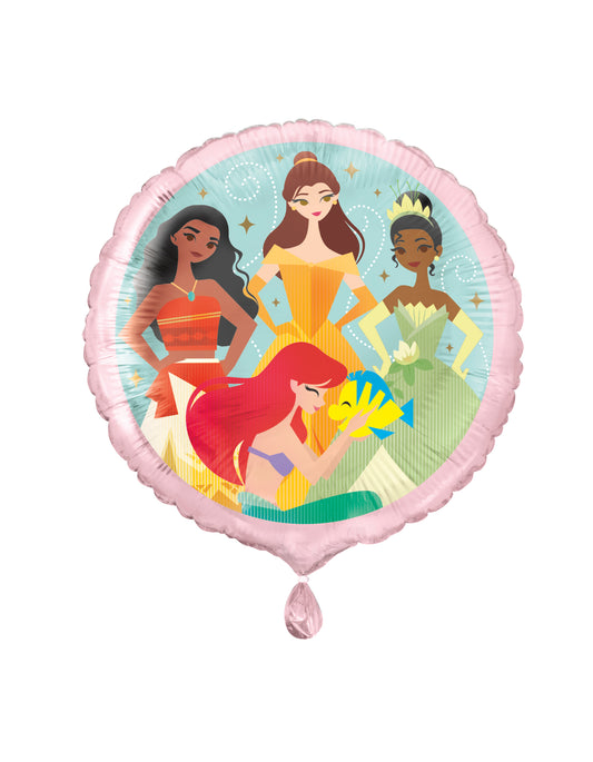 Ballon aluminium rond Disney Princess, 18"
