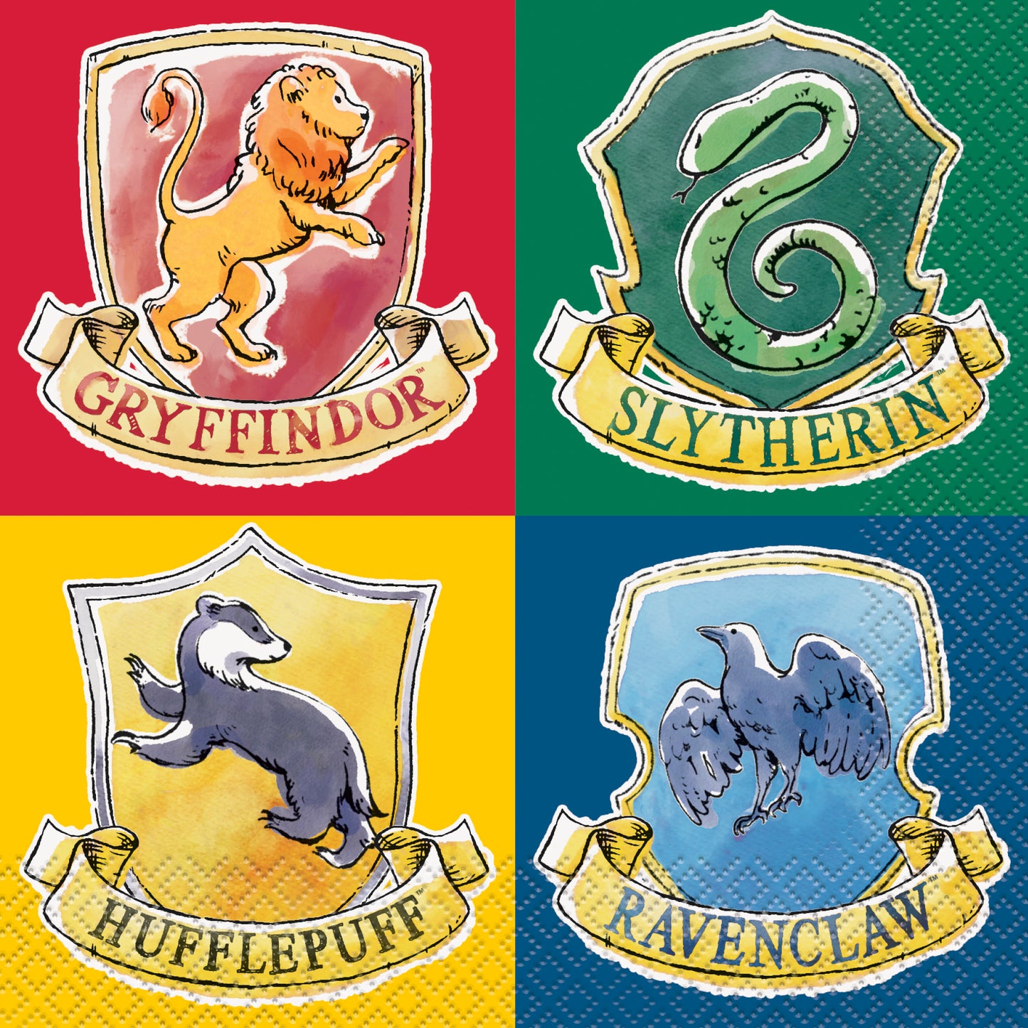Serviettes de table Harry Potter, 16 pces
