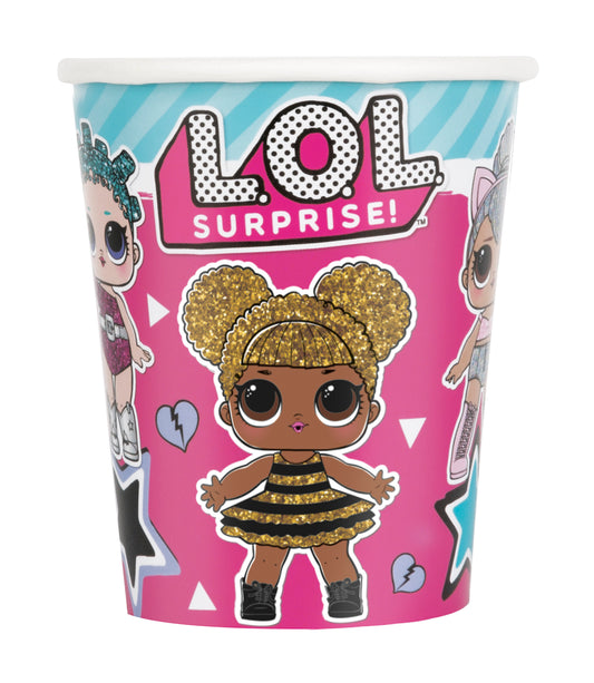 LOL Surprise 9oz Paper Cups, 8-pc