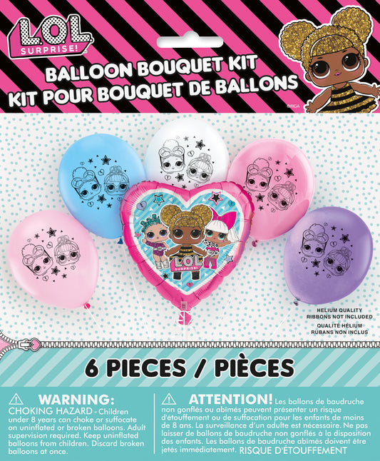 LOL Surprise Foil & Latex Balloon Kit, 6-pc