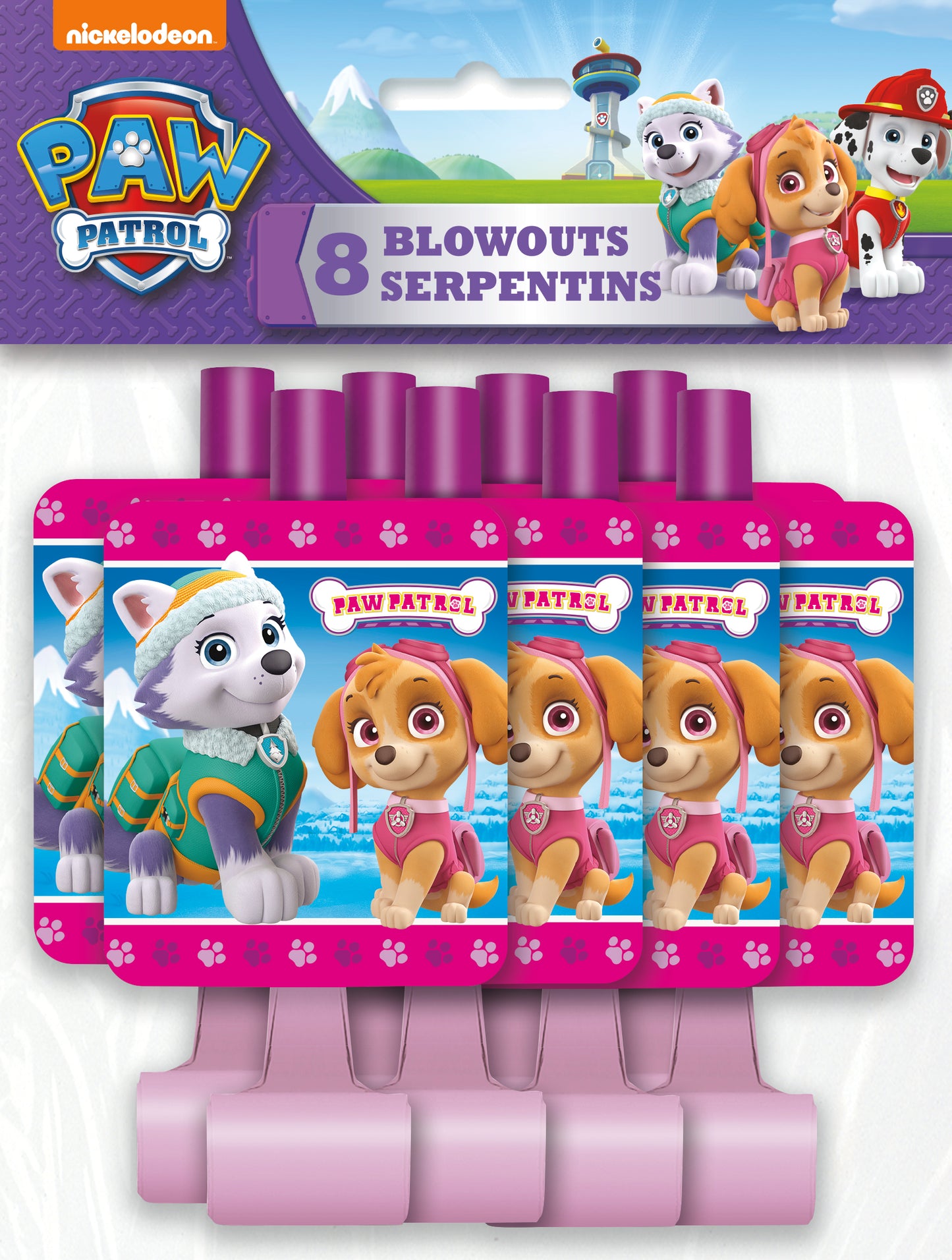 Paw Patrol Girl Blowouts, 8-pc