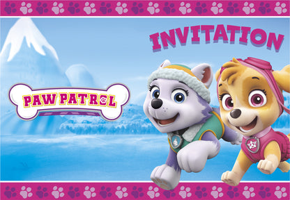 Paw Patrol Girl Invitations, 8-pc