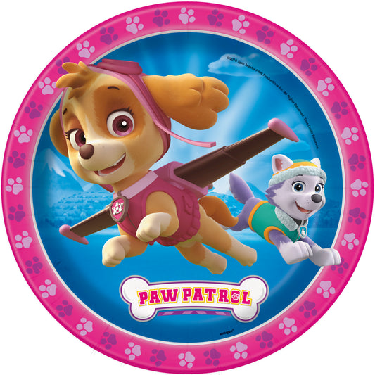Paw Patrol Girl Round 9" Dinner Plates, 8-pc
