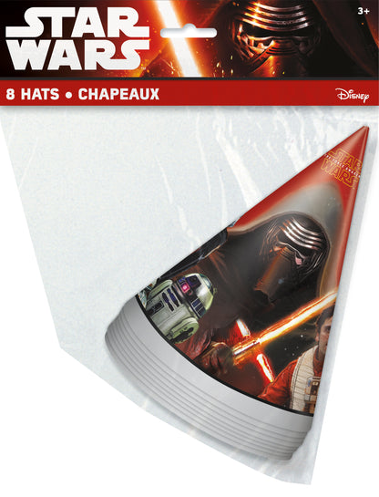 Chapeaux de fête Star Wars, 8 pces