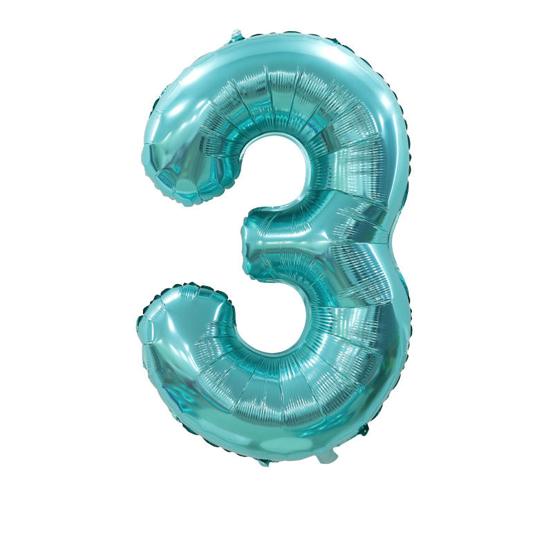 (All Color Options) Foil Number 3 Balloon,  16" / 40"