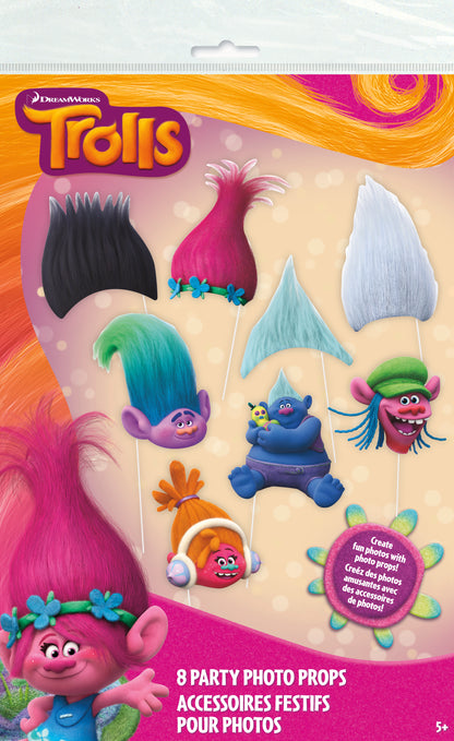 Trolls Photo Booth Props, 8-pc