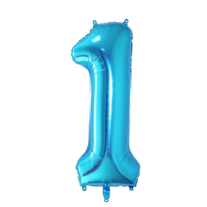 (All Color Options) Foil Number 1 Balloon,  16" / 40"