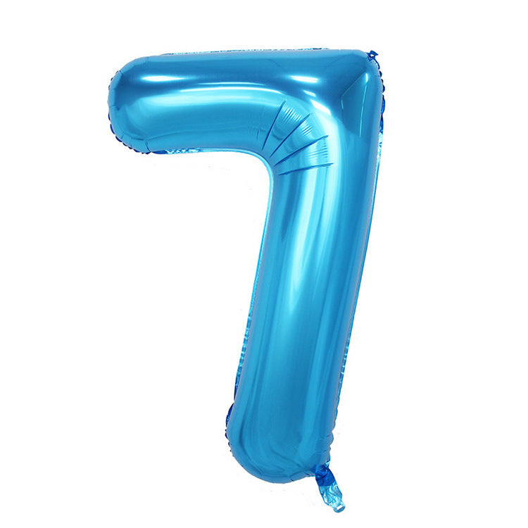 (Toutes les options de couleur) Ballon en aluminium numéro 7, 16 "/ 40"