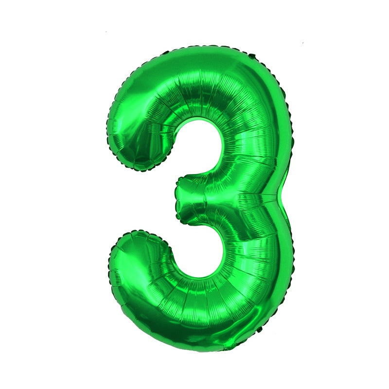 (All Color Options) Foil Number 3 Balloon,  16" / 40"