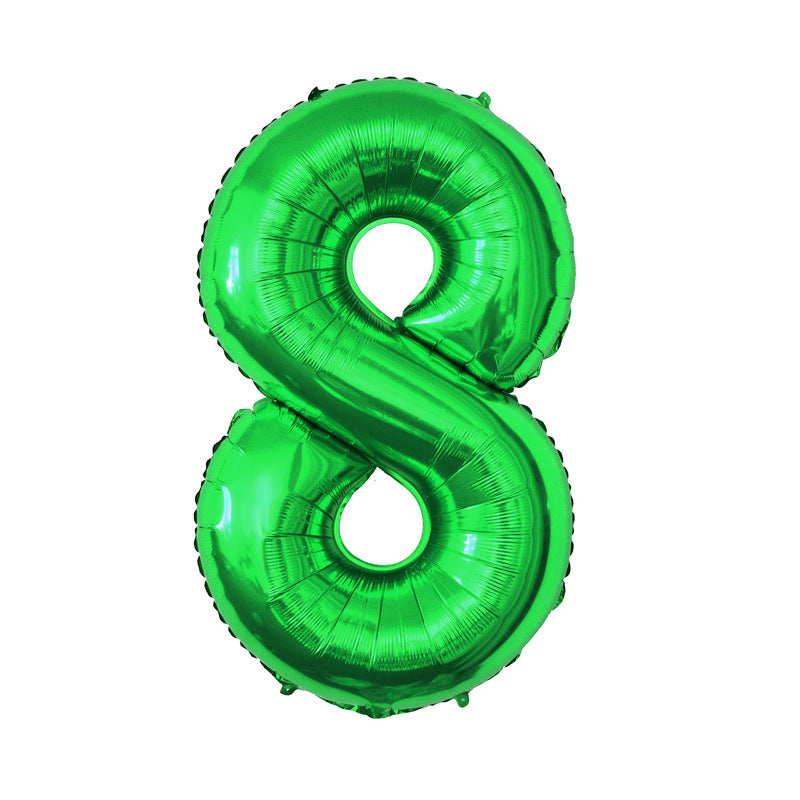(All Color Options) Foil Number 8 Balloon,  16" / 40"