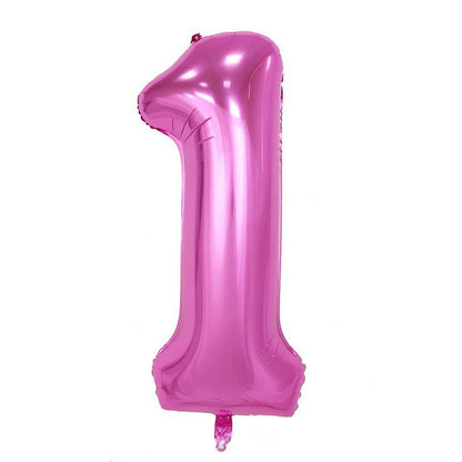 (All Color Options) Foil Number 1 Balloon,  16" / 40"