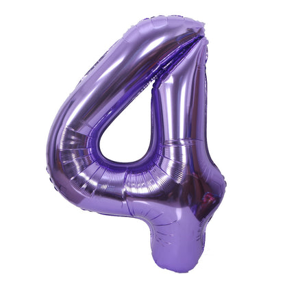(Toutes les options de couleur) Ballon en aluminium numéro 4, 16 "/ 40"