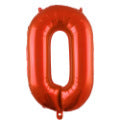 (All Color Options) Foil Number 0 Balloon,  16" / 40"