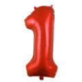 (All Color Options) Foil Number 1 Balloon,  16" / 40"