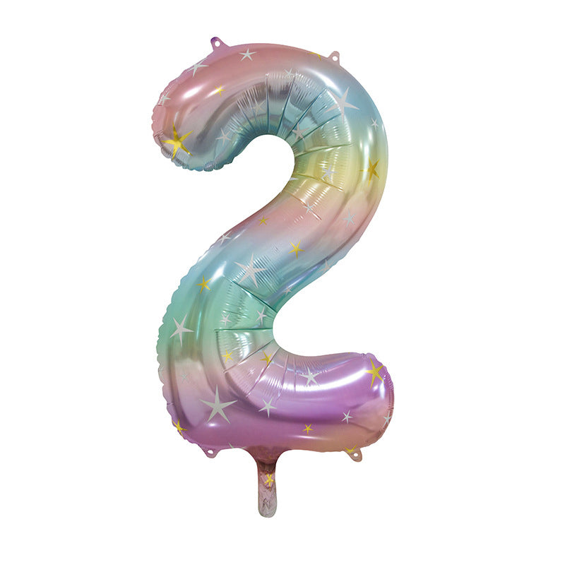 (All Color Options) Foil Number 2 Balloon,  16" / 40"