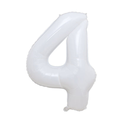 (All Color Options) Foil Number 4 Balloon,  16" / 40"